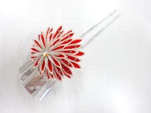 アンティーク　つまみ細工　びらびら簪